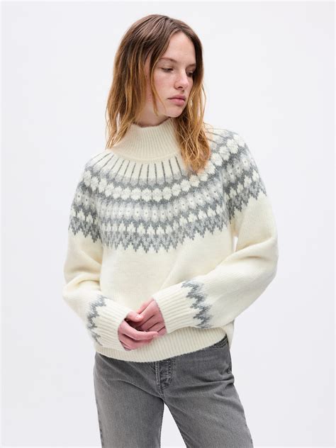 fair isle catwalk sweater.